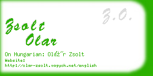 zsolt olar business card